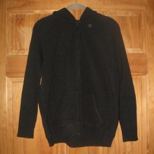 Studio Works Black Zip Up Sweater/Fleece Hoodie